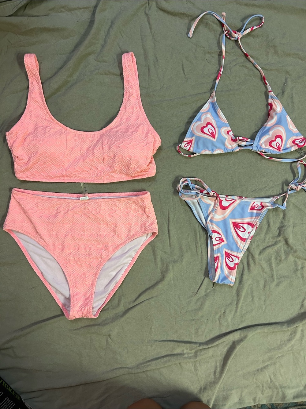 Women’s Pink High-Waist Bikini Set - Sof Pink Two-Piece Swimwear bundle